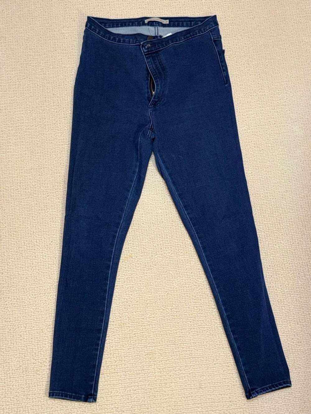 Levi's Runaround Super Skinny Jeans Size M Blue Denim